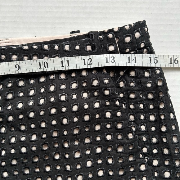 TIBI Black eyelet shorts SZ 2 NWT - Picture 7 of 10